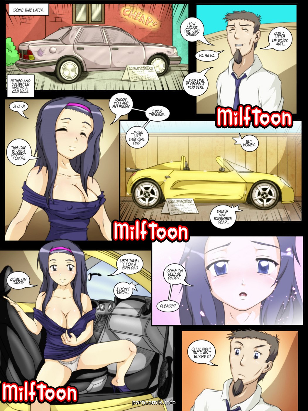 Car Cartoon Mom Porn - The Car and The Tatoo - Porn Cartoon Comics