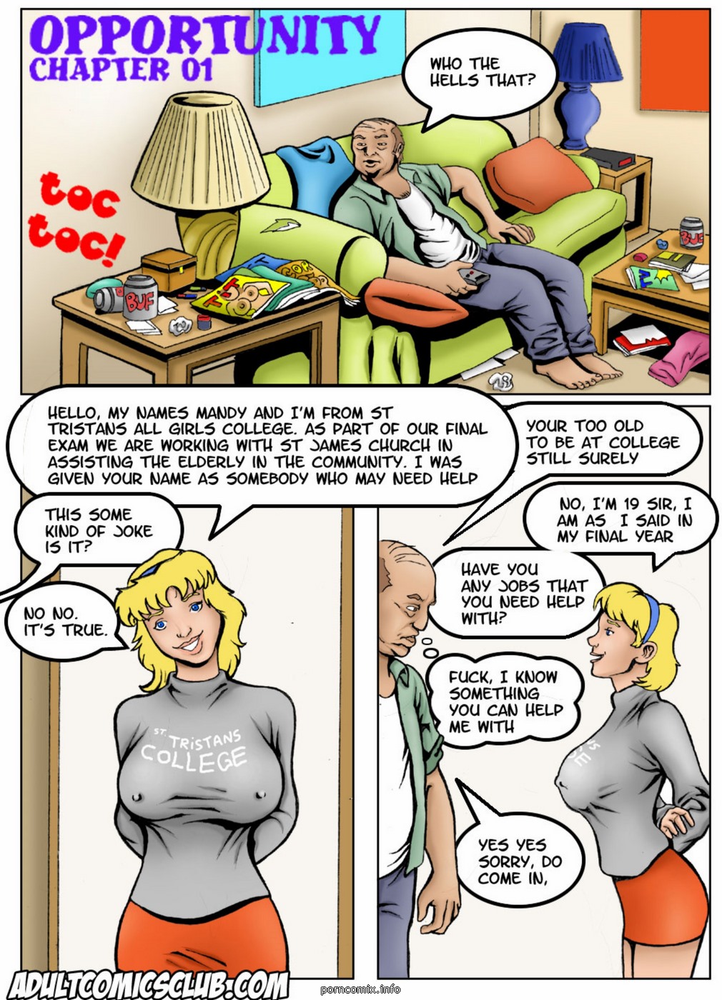 1010px x 1400px - Old Man's Opportunity - Porn Cartoon Comics