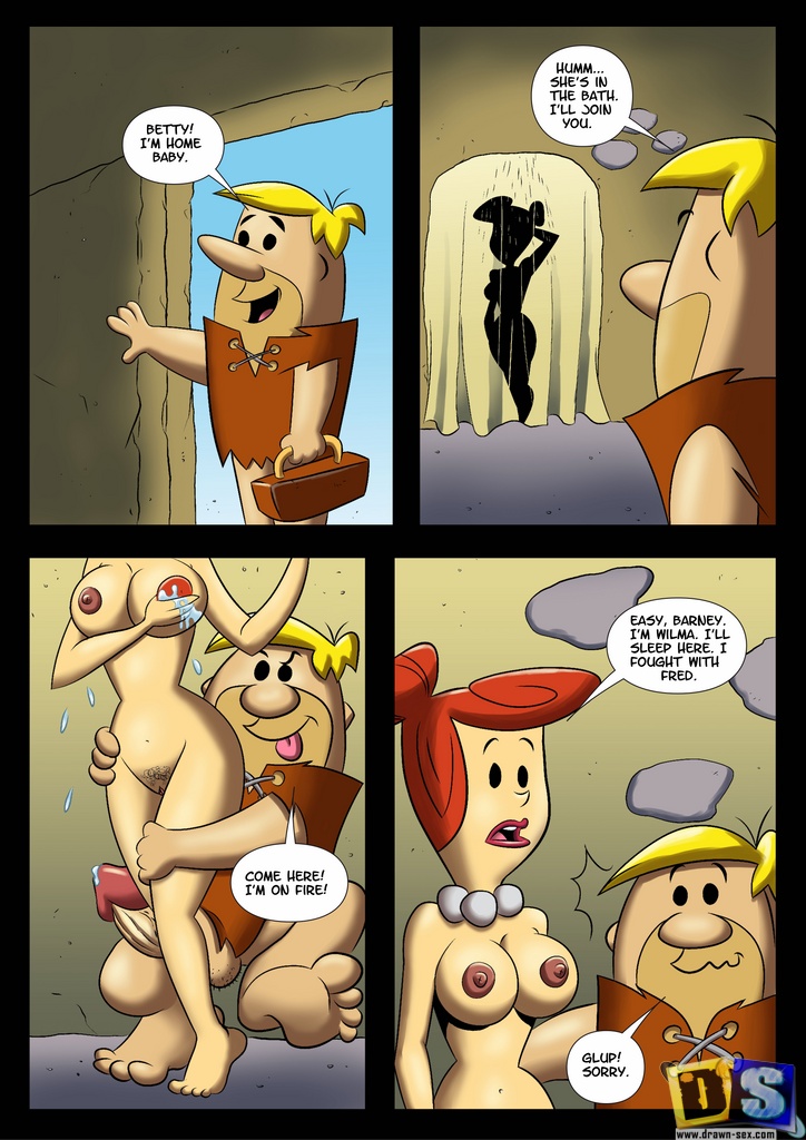 Interracial Wife Swap Cartoon Porn - The Flintstones- Wife Swap - Porn Cartoon Comics