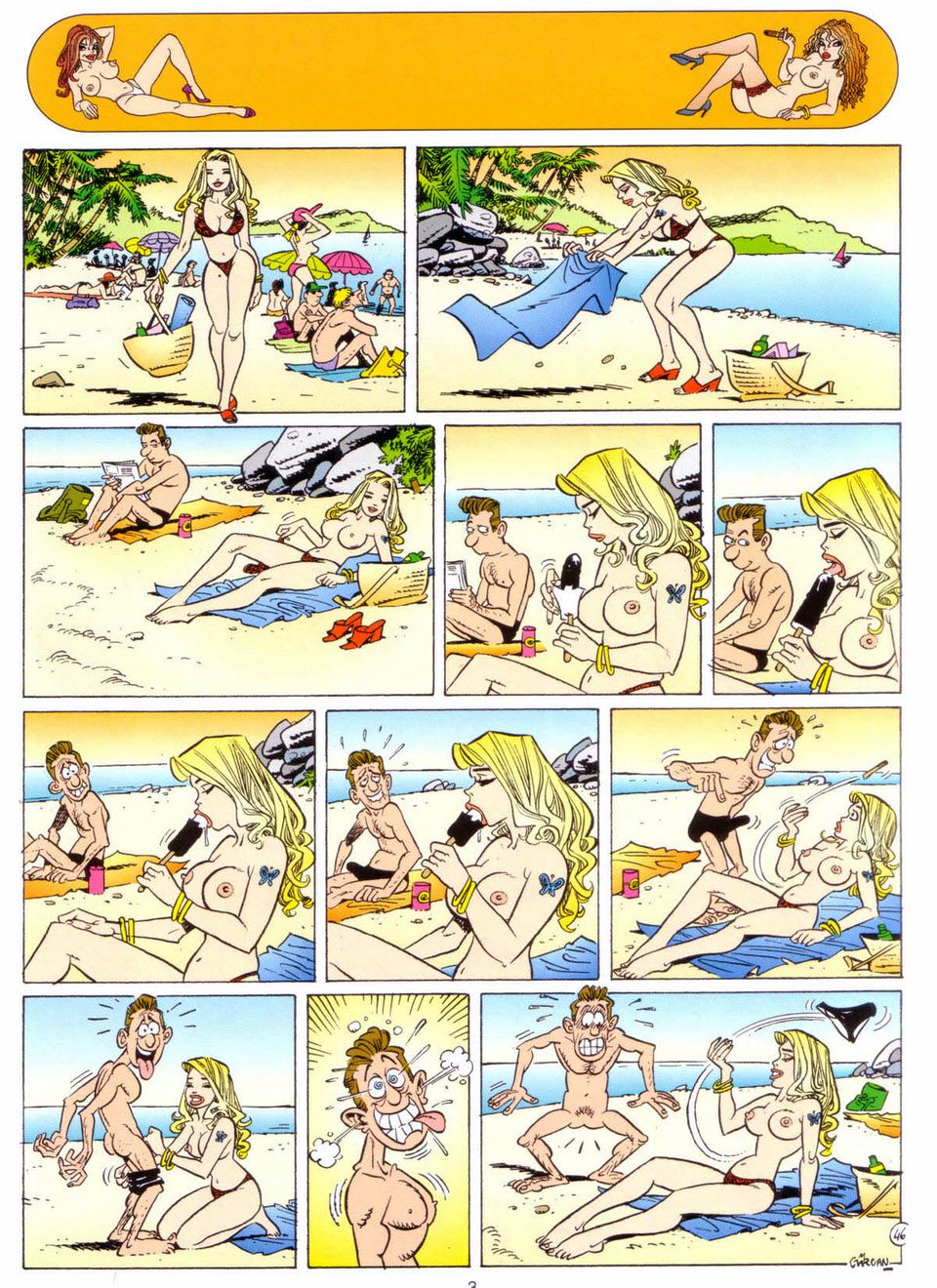 Funny Porn Toon All - Funny-Oh-my husband - Porn Cartoon Comics