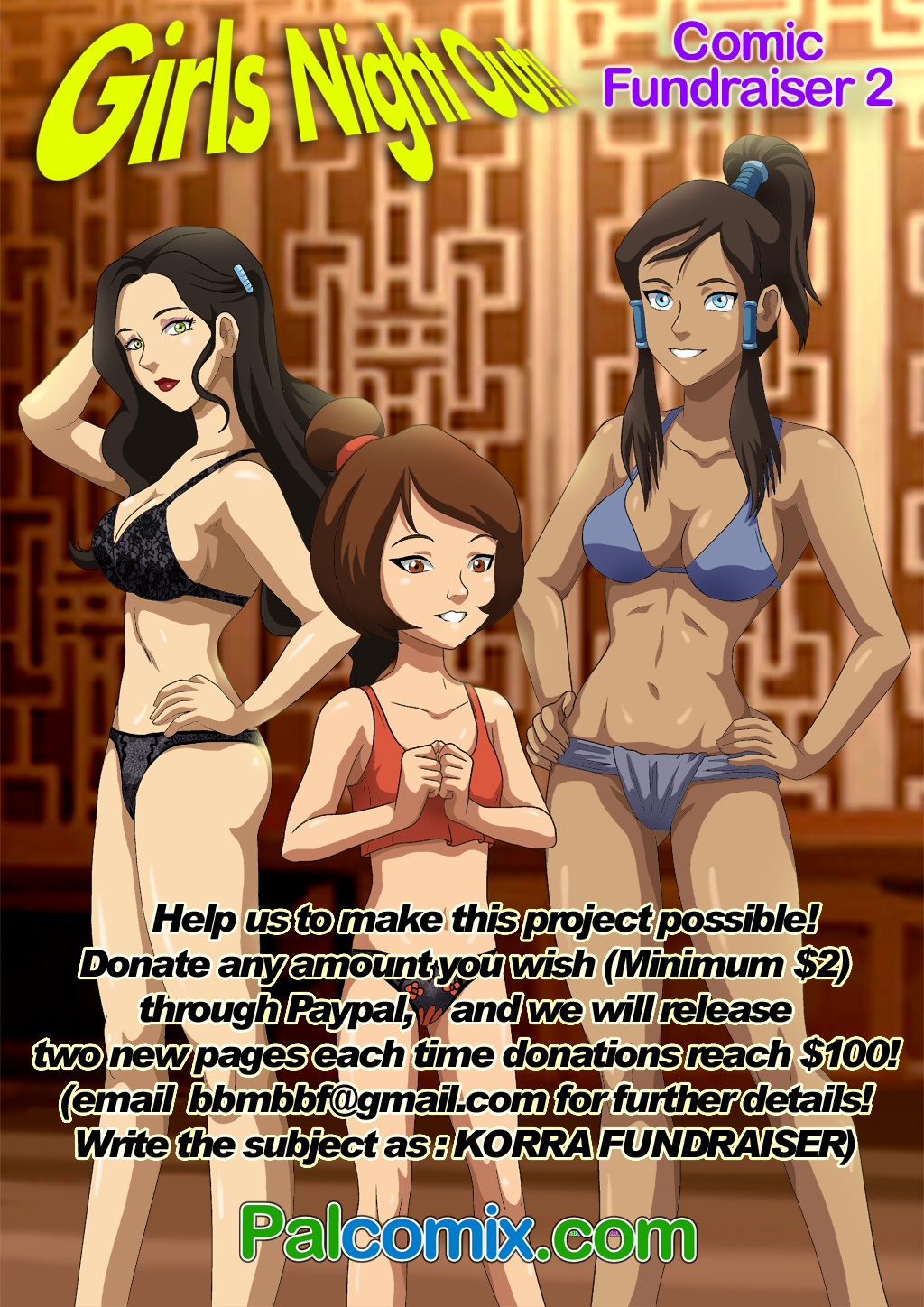 Avatar Legend Of Korra Porn - Girls Night Out- Legend of Korra - Porn Cartoon Comics