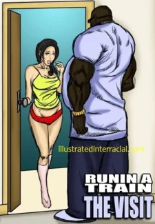 Runin A Train Visit- illustrated interracial1