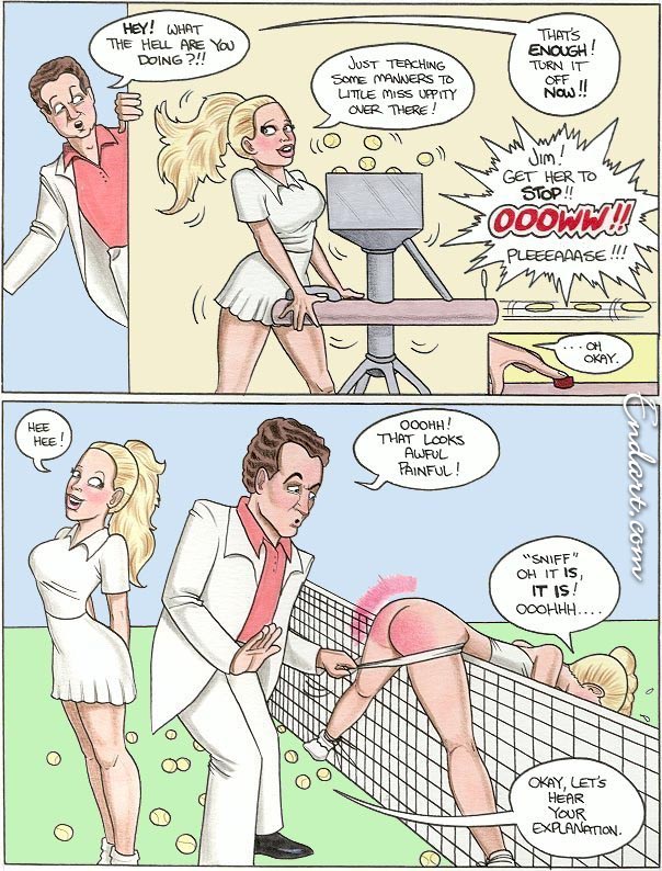 Tennis Cartoon Porn - Spanking Pamelee Adventure-Tennis - Porn Cartoon Comics