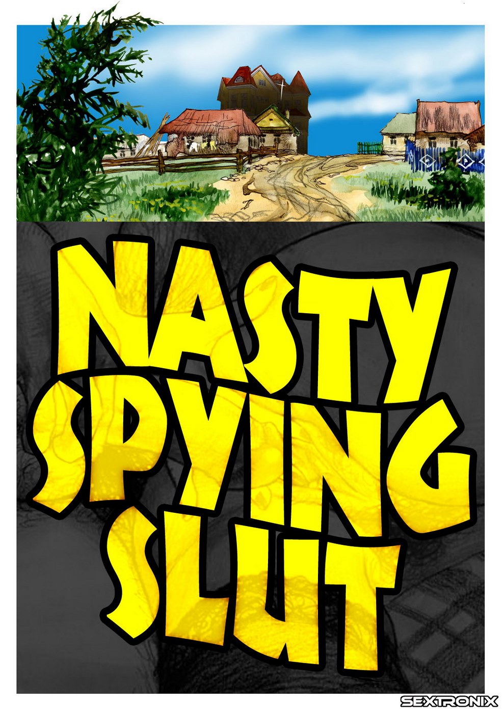 Cartoon Nasty Sluts - Nasty Spying Slut -Sextronix - Porn Cartoon Comics