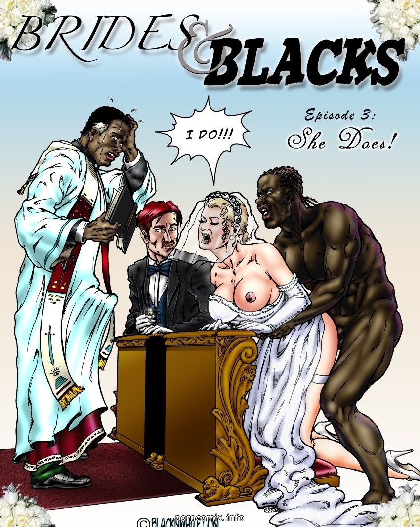 Interracial Cartoon Porn With Bride - Brides and blacks 3- BNW - Porn Cartoon Comics