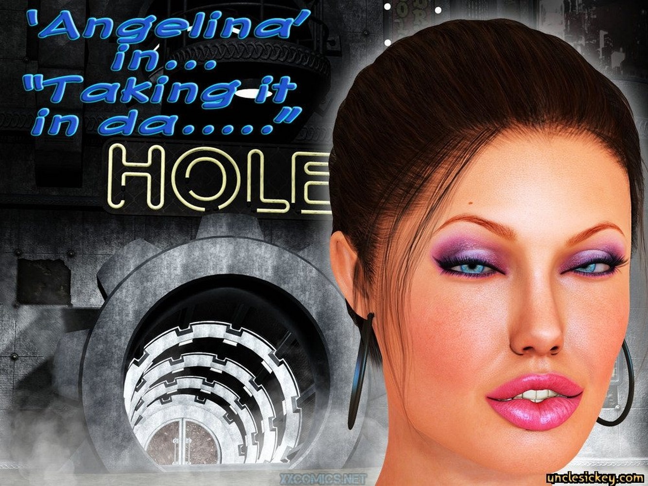 Uncle Sickey Shemales - Angelina Taking it Hole- Uncle Sickey - Porn Cartoon Comics