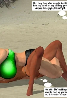 Catfight at Beach015