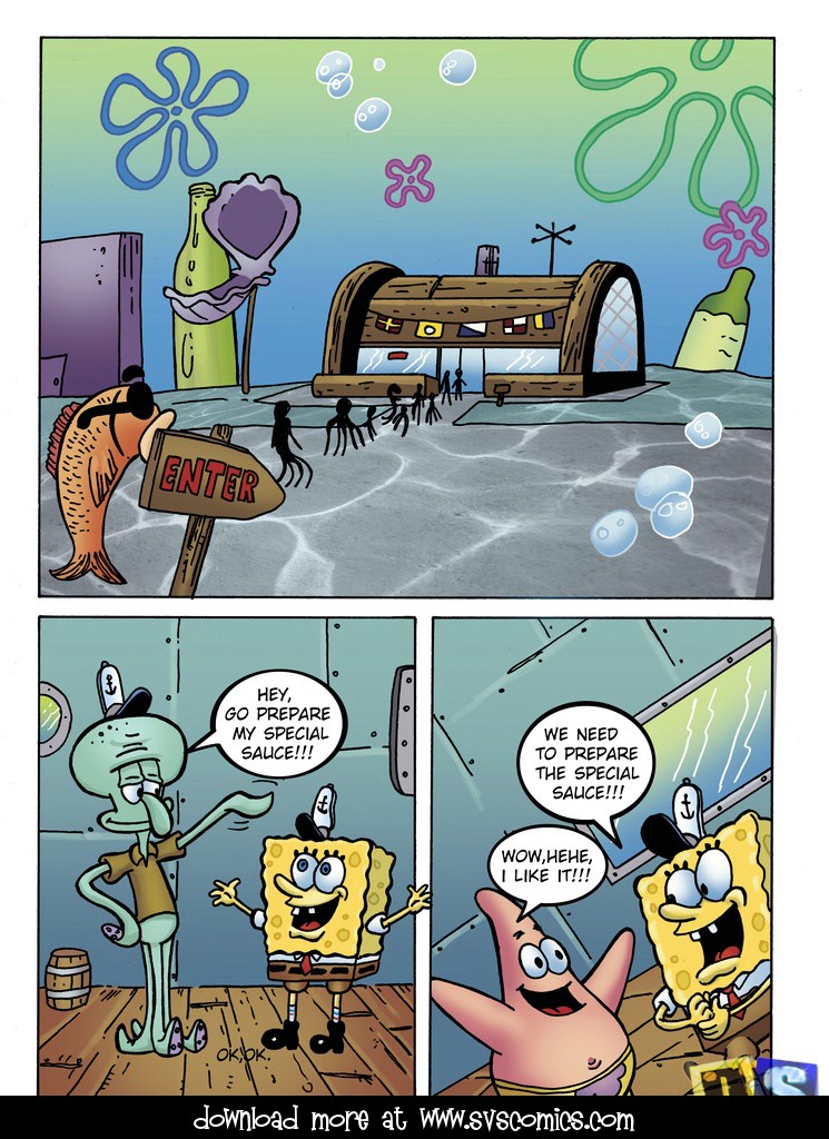 Spongebob and a Sexy Squirrel - Porn Cartoon Comics