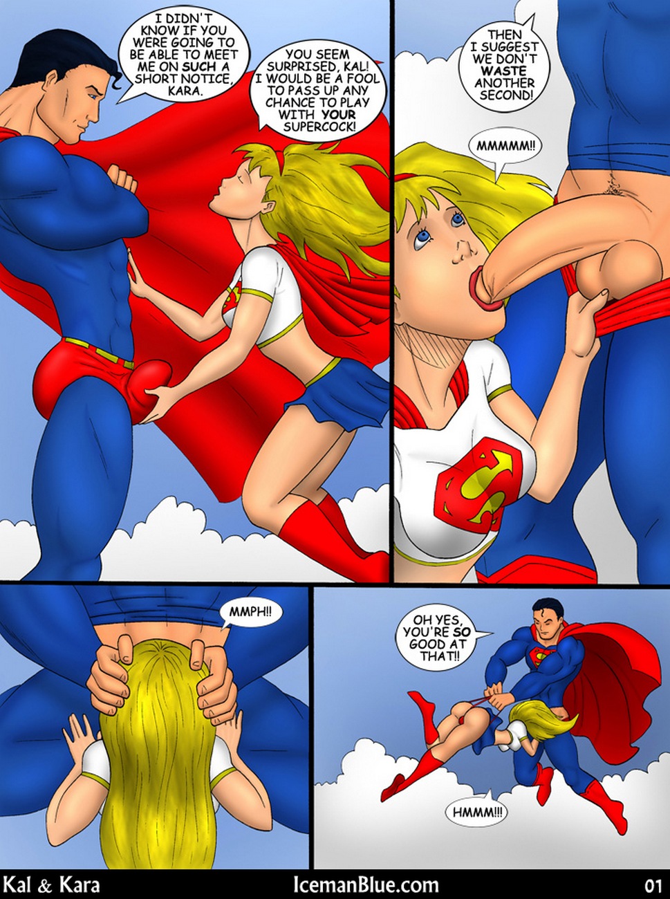 Superman Porn Comics - Superman- Kal & Kara - Porn Cartoon Comics