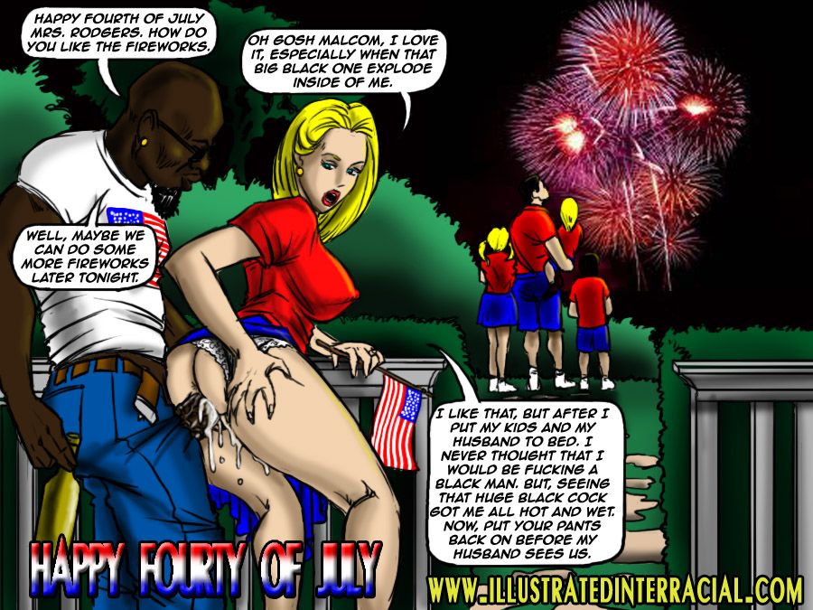 Interracial Happy Sex - Happy Holiday IllustratedInterracial - Porn Cartoon Comics