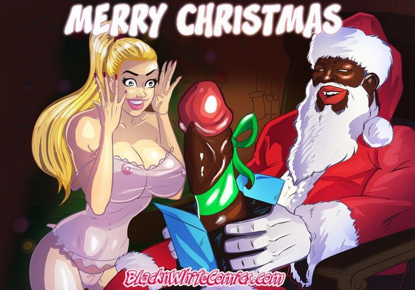 Christmas Shemale Cartoon - Happy Holiday-Merry Christmas - Porn Cartoon Comics