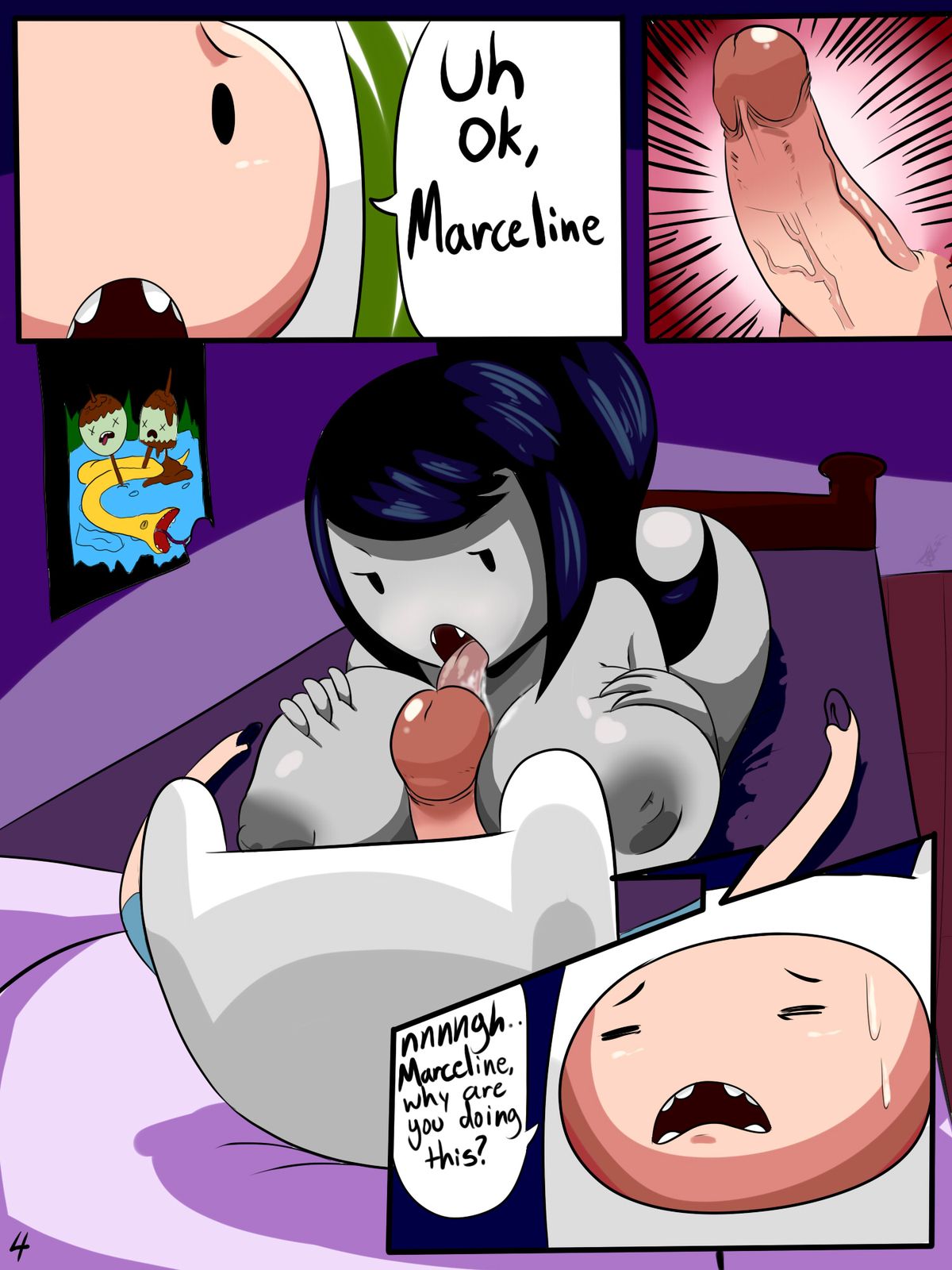 Marceline Porn - Adventure Time- Putting A Stake in Marceline - Porn Cartoon Comics