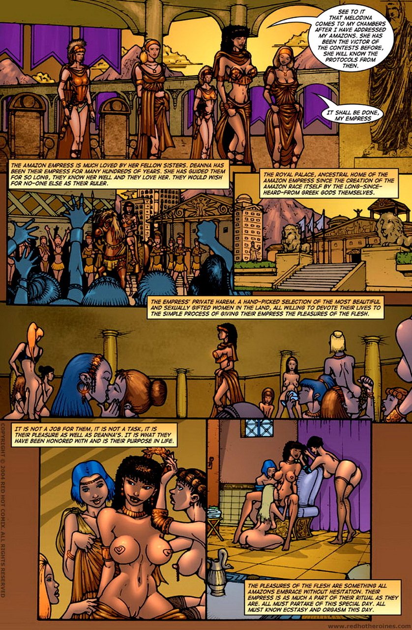 Ancient Greek Amazon Porn - Amazon Empress Red Hot Heroines - Porn Cartoon Comics