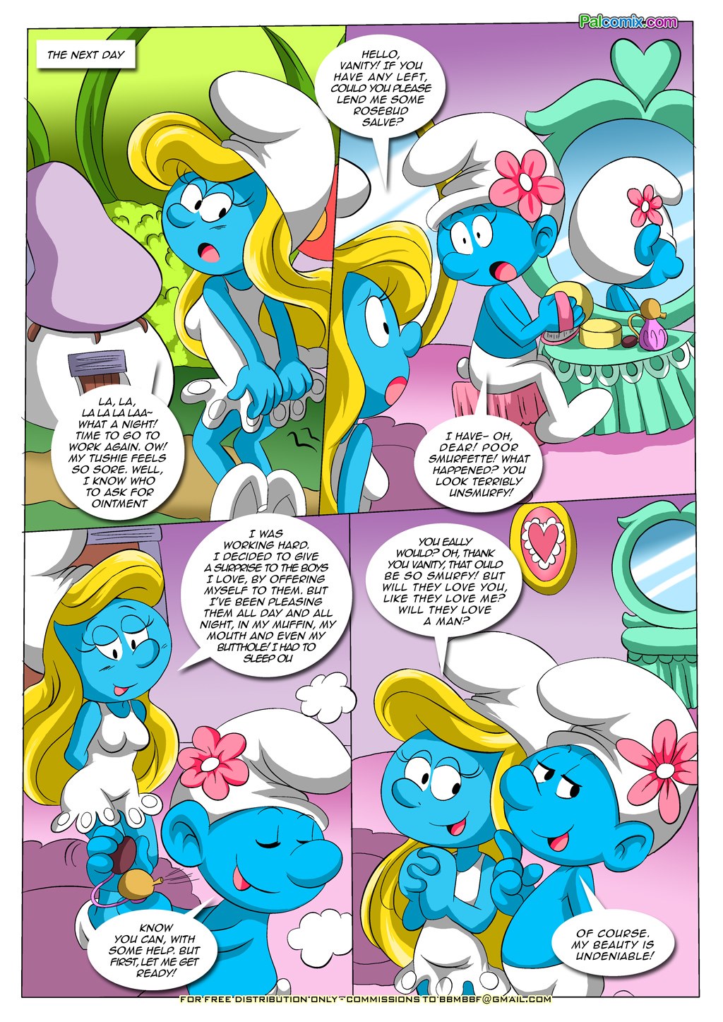 1024px x 1447px - Blue Light District-The Smurfs - Porn Cartoon Comics