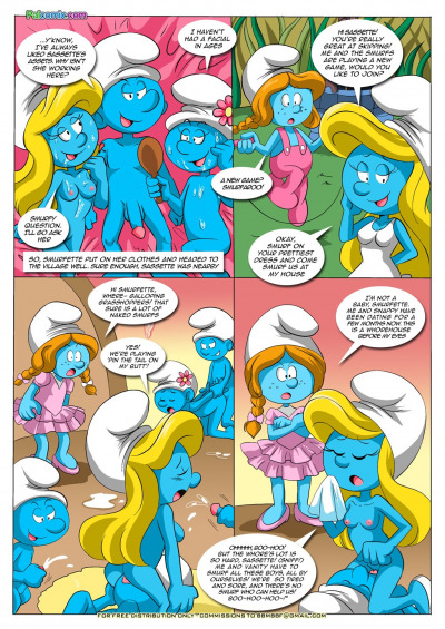 Blue Light District The Smurfs Porn Cartoon Comics