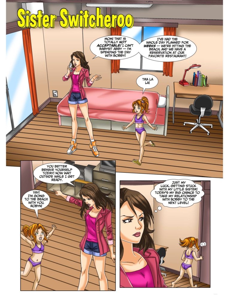 765px x 990px - Sister Switcheroo 3d - Porn Cartoon Comics