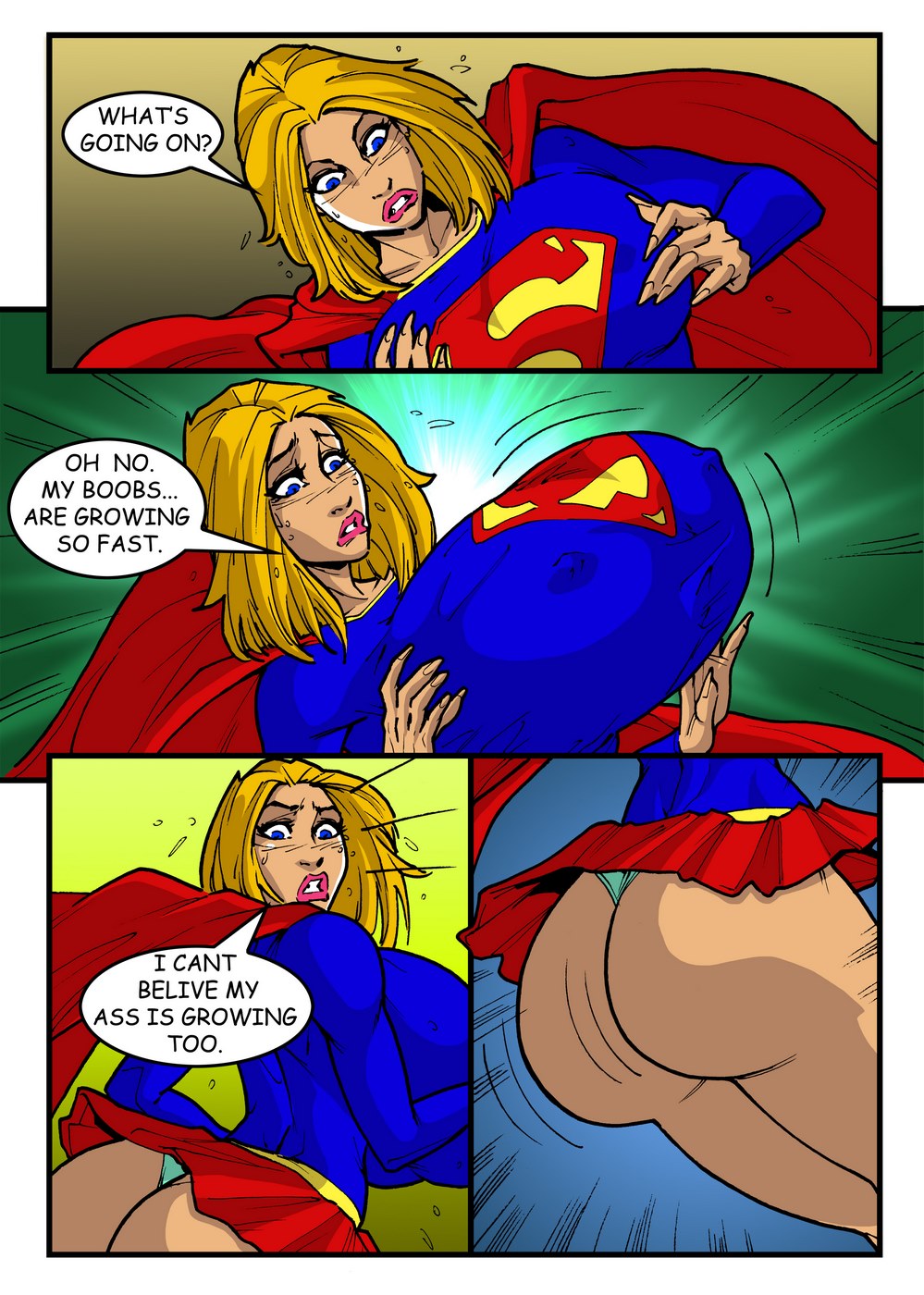 999px x 1400px - SuperGirl's Super Boobs - Porn Cartoon Comics