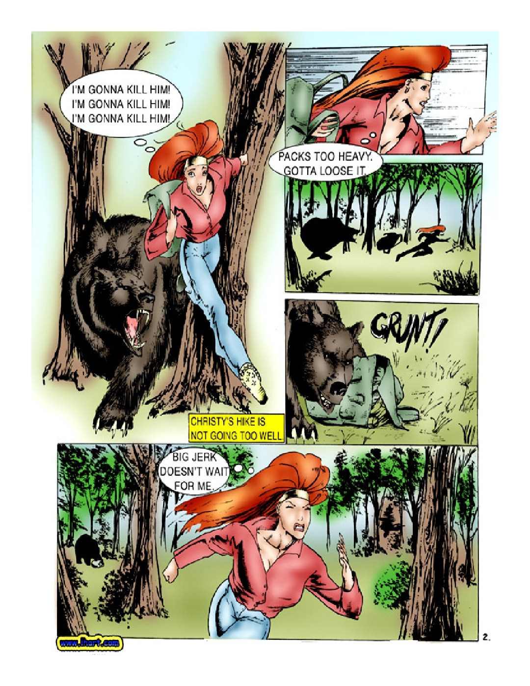Bear sex with girl porn comics