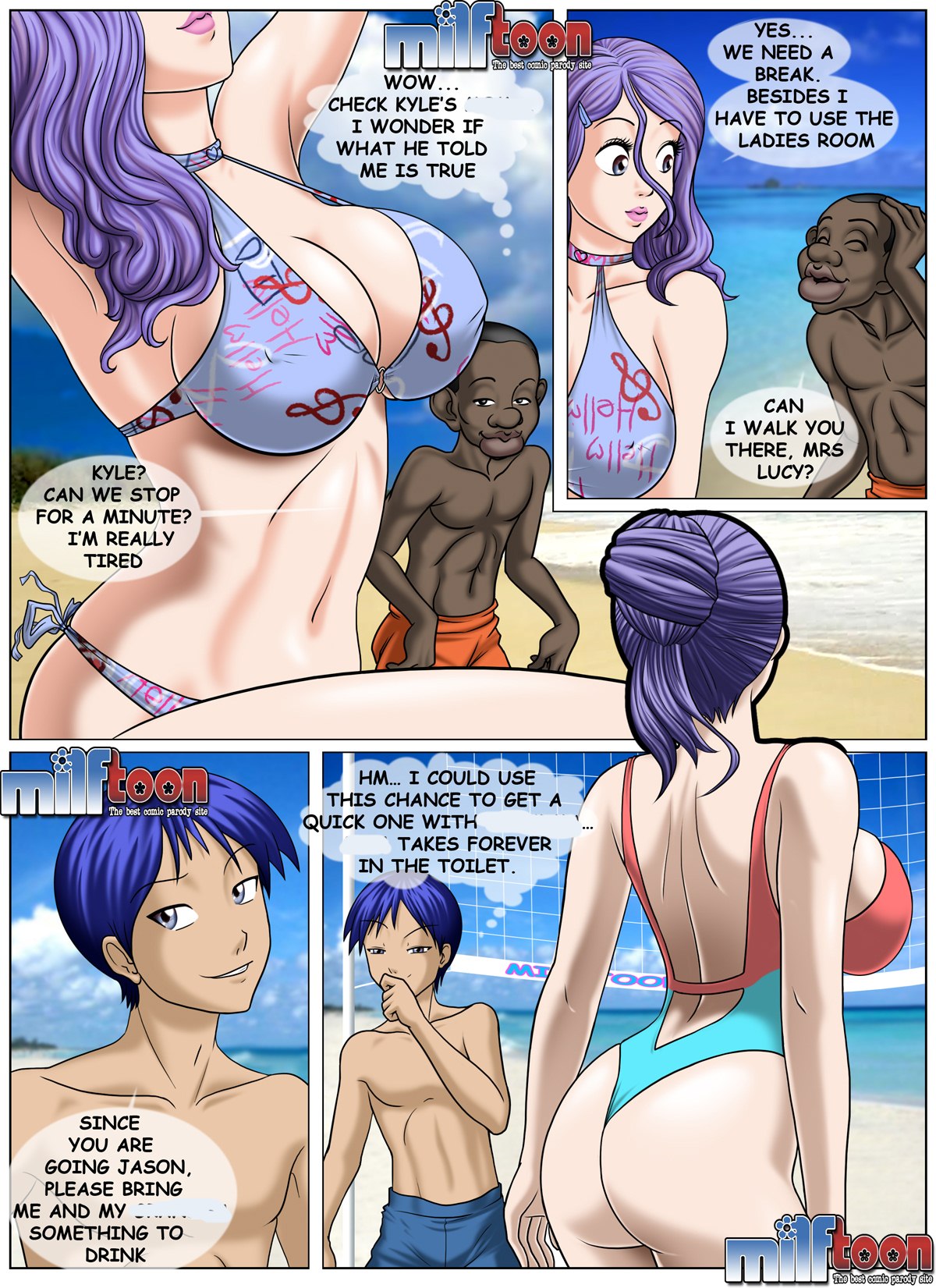 Beach adventures 4 porn comics