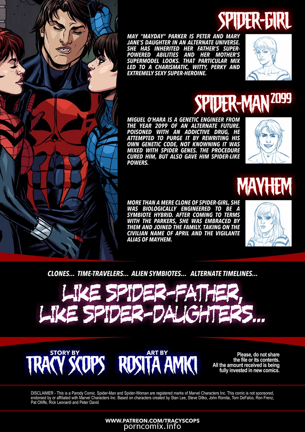 Spidergirl spiderman 2099 parody tracy