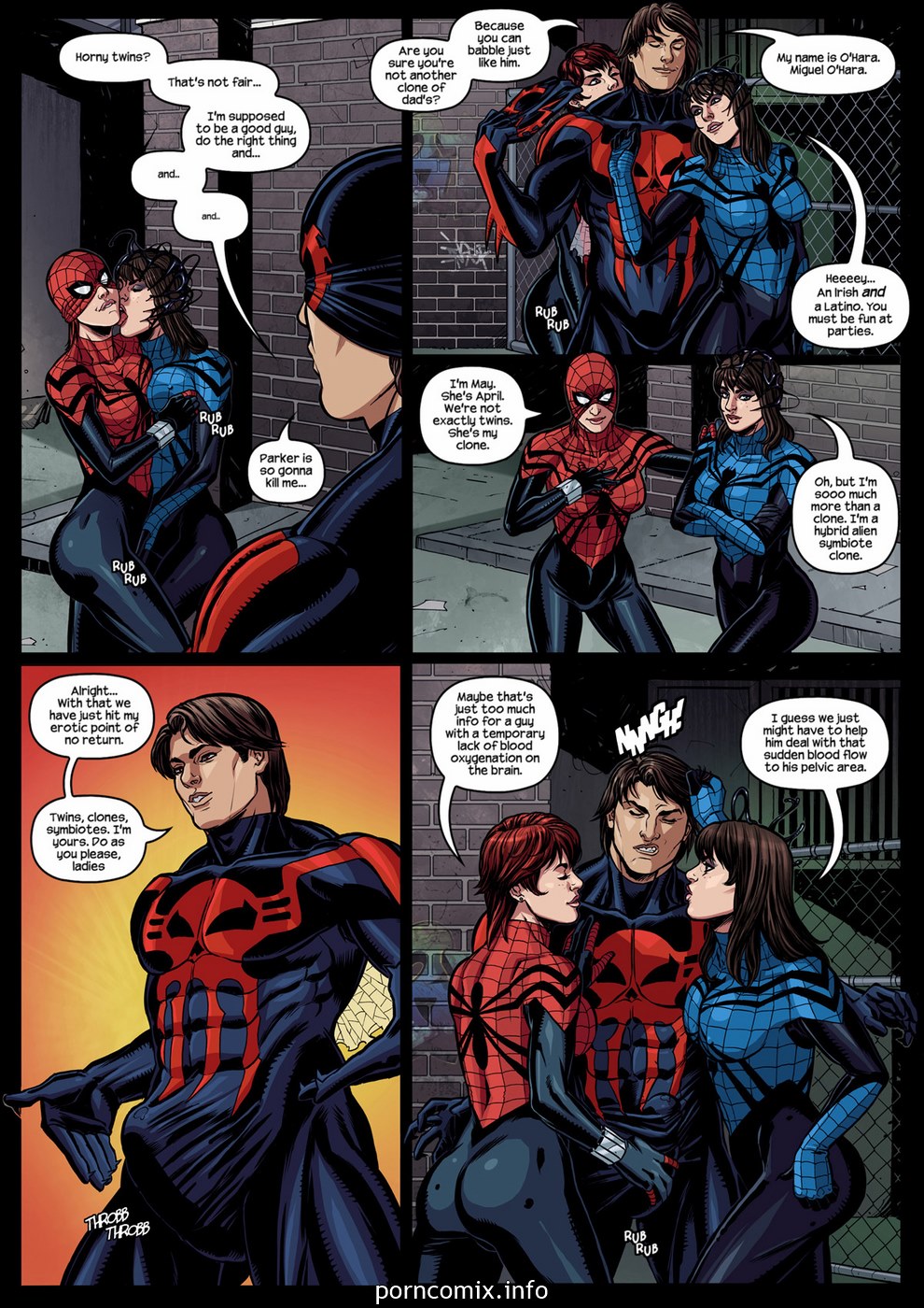 A p0rn parody spidergirl spiderman 2099 by tracy scoops