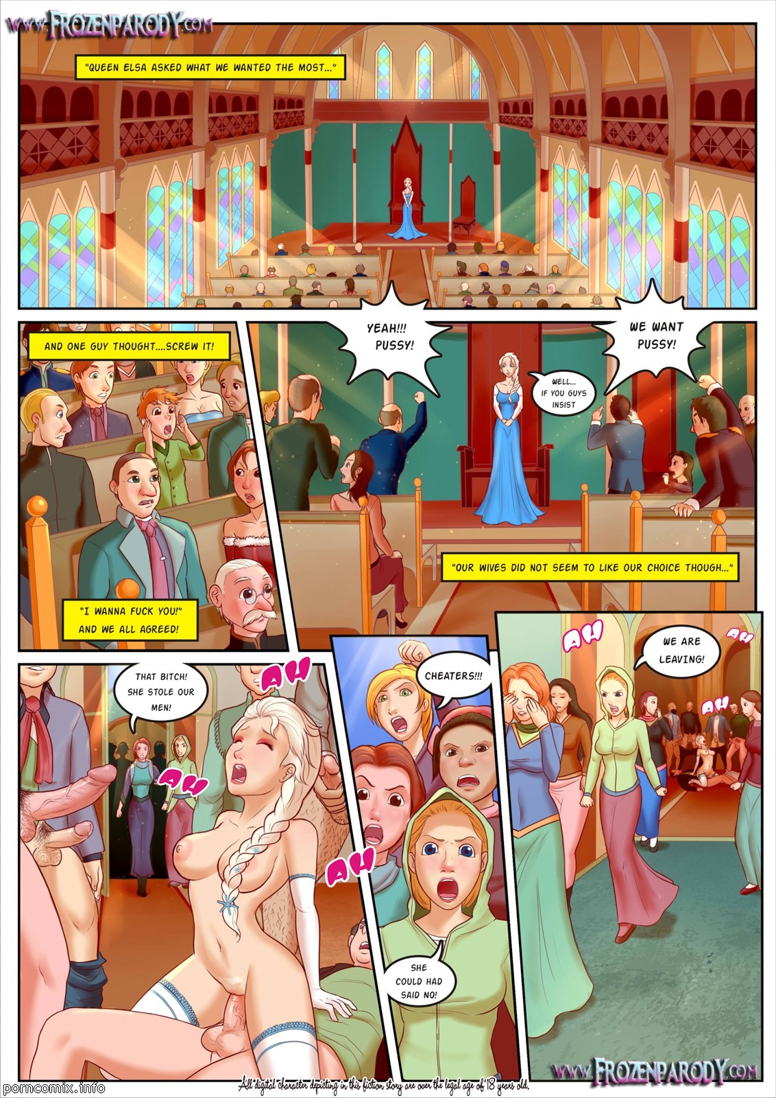 1132px x 1600px - Frozen Parody 1-Elsa - Porn Cartoon Comics