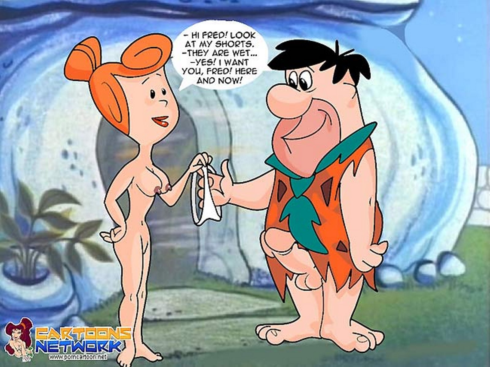 Flinstones Sex Toons Interracial - The Flintstones- Wet Wilma - Porn Cartoon Comics