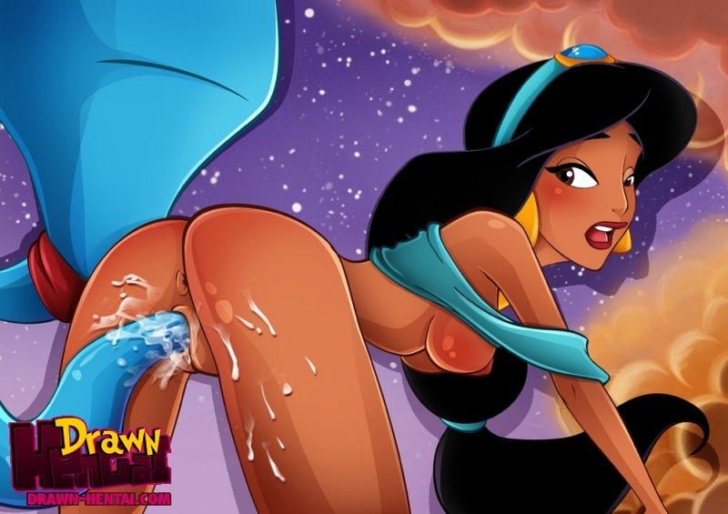 Princess Jasmine - Aladdin- Genie And Princess Jasmine - Porn Cartoon Comics