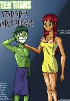 Teen Titan- Starfire’s Shared Shower