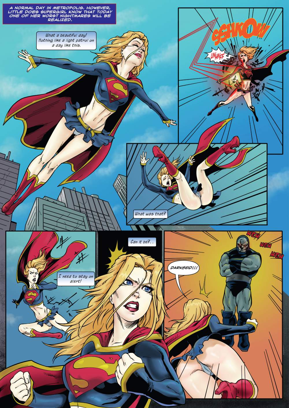Supergirl Cartoon Blowjob Porn - Supergirl's Last Stand (Superman) - Porn Cartoon Comics