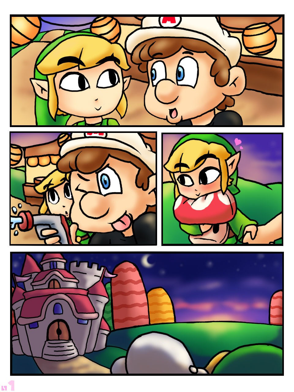 Mario and link comic porn