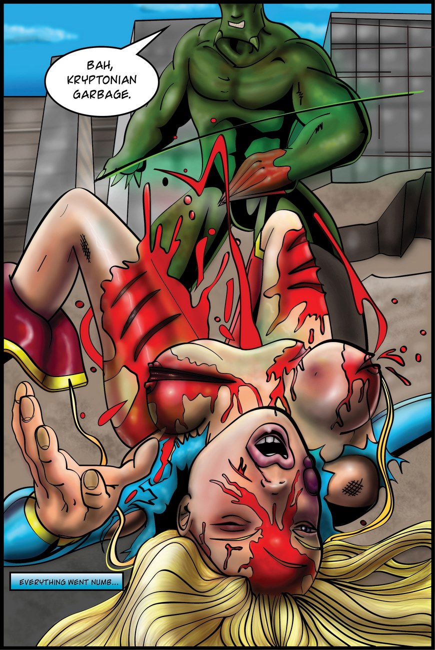Superwoman Cartoon Porn Forced - Supergirl Demonic Bloodsport - Porn Cartoon Comics