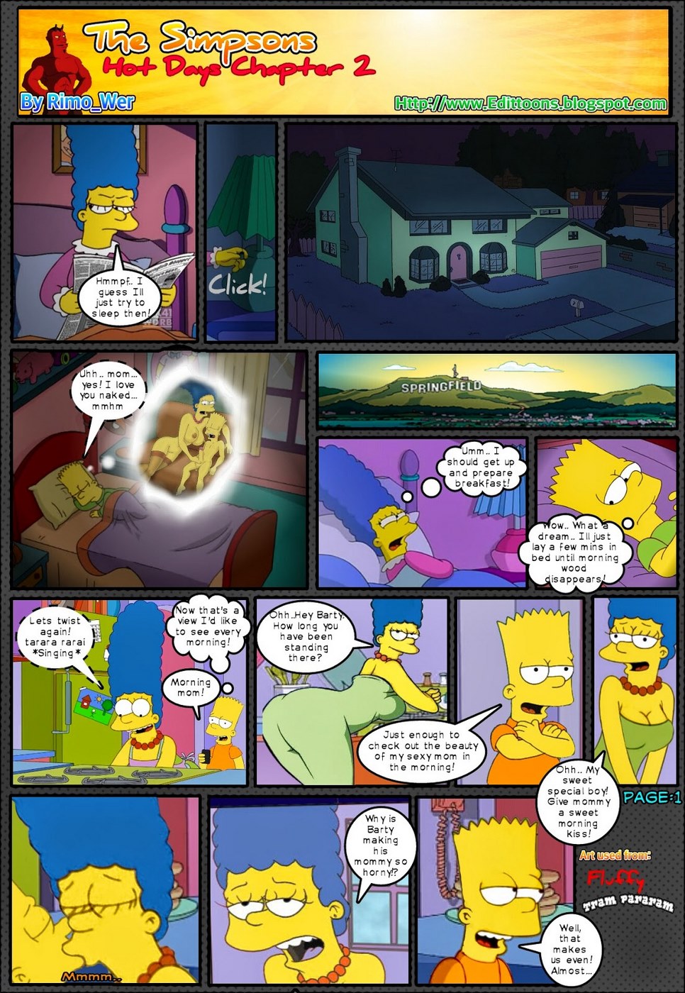 966px x 1400px - Simpsons Hot Days chapter 2 - Porn Cartoon Comics
