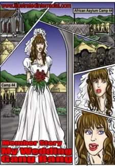 My Wedding GangBang- illustrated interracial1