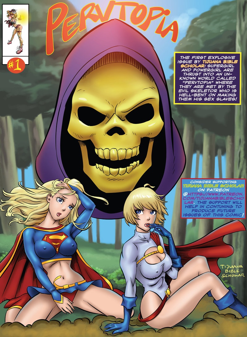 Power Girl Cartoon Porn - Supergirl and Power Girl- Pervtopia - Porn Cartoon Comics