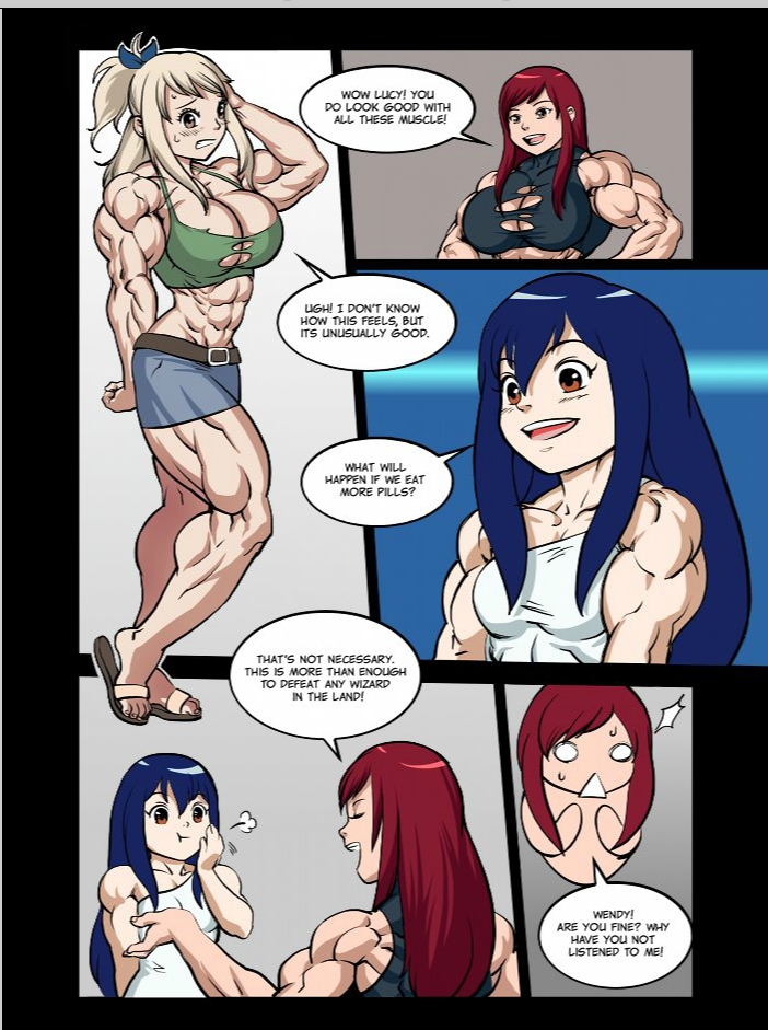 Fairy Porn Captions - Magic Muscle (Fairy Tail) - Porn Cartoon Comics