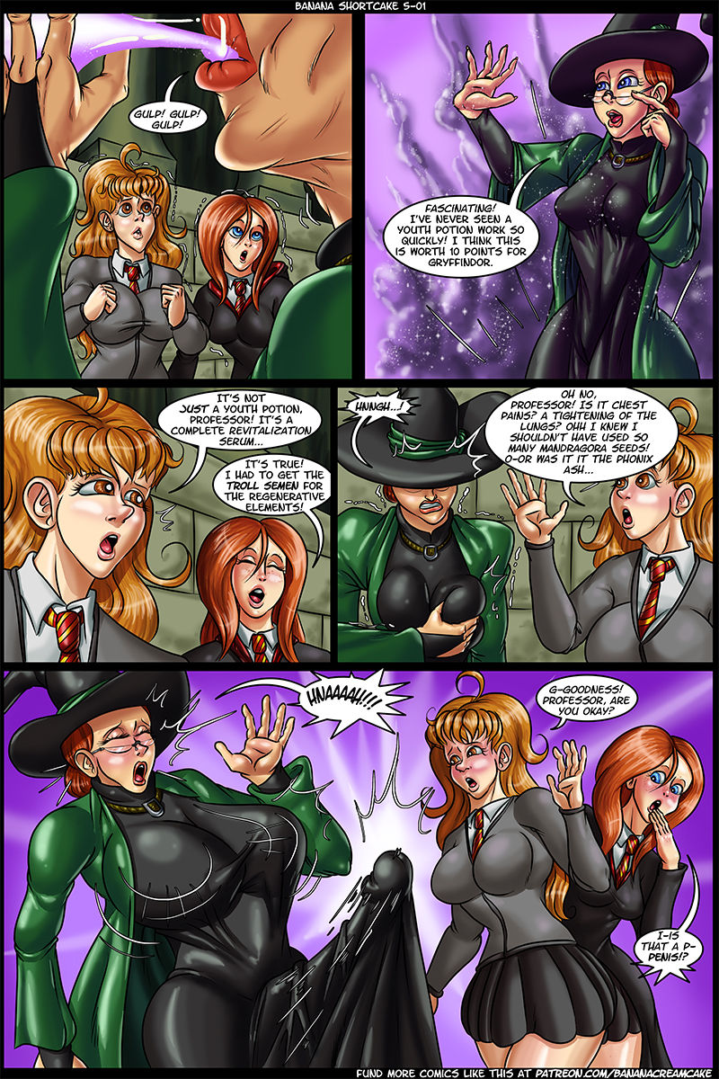 Hermione Granger Cartoon Lesbian Sex - Banana Shortcake 5- Hermione Granger - Porn Cartoon Comics