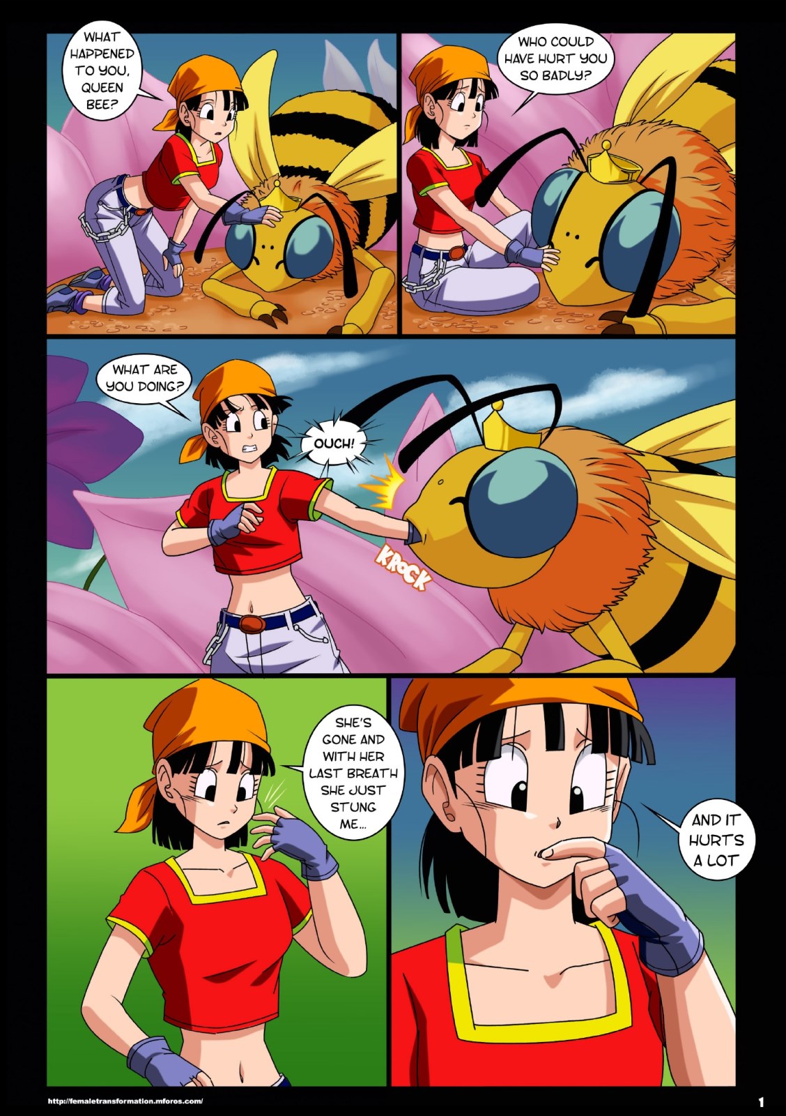 Dragon Ball Z Pan Porn - Dragon Ball- Queen Bee - Porn Cartoon Comics