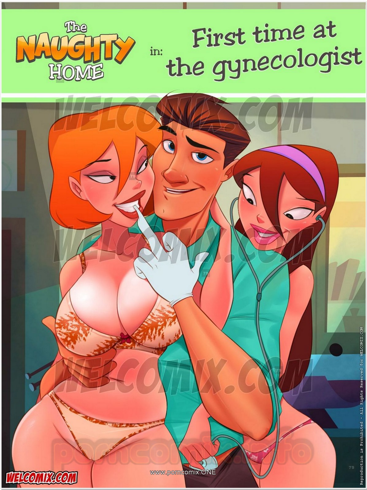 Naughty At Home - Naughty Home 25- First Time at Gynecologist - Porn Cartoon Comics