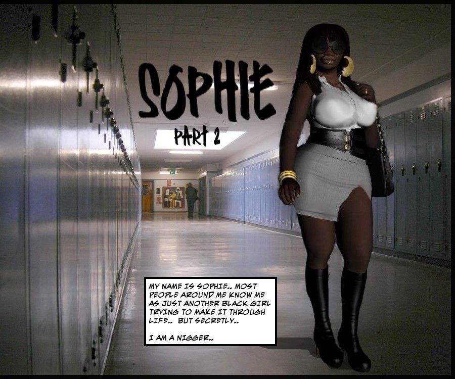 Black Slut Cartoon - Ebony School Slut 2- Sophie - Porn Cartoon Comics