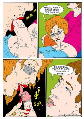 Granny caches her grandson at viewing porno