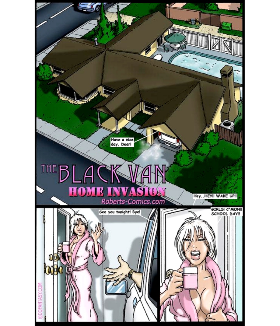 Black Van 4- Home Invasion - Porn Cartoon Comics