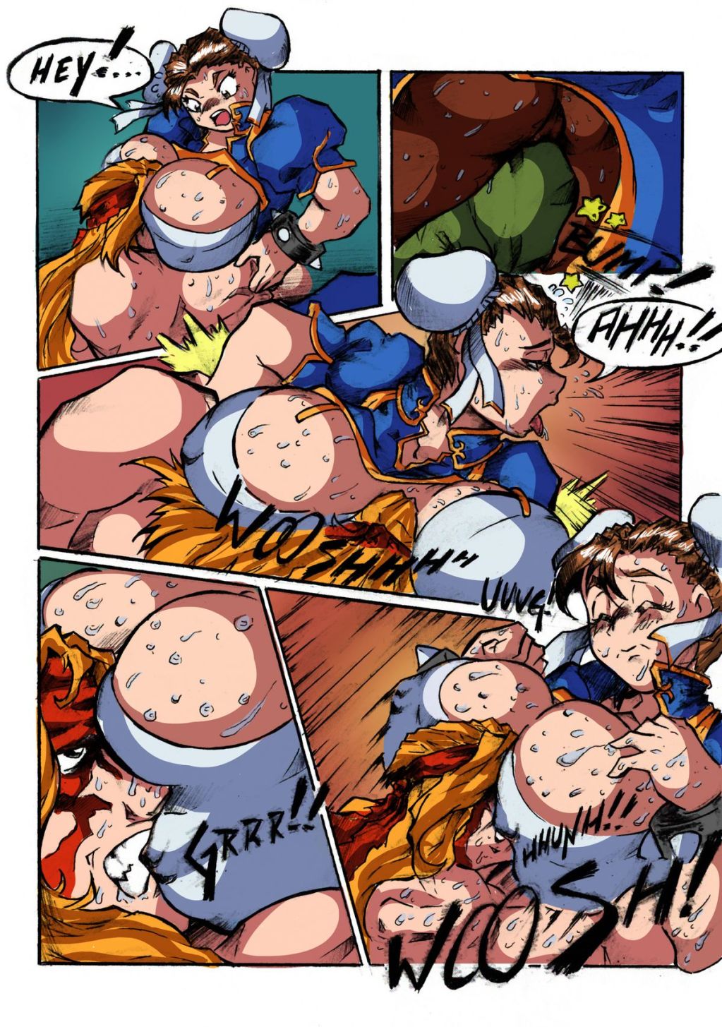 Chun Li Street Fighter - Alex vs Chun-Li- Street Fighter - Porn Cartoon Comics