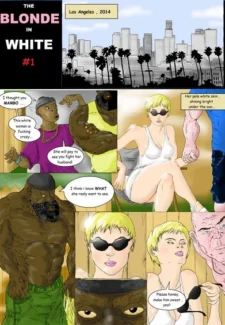 Blonde in White # 1- Interracial