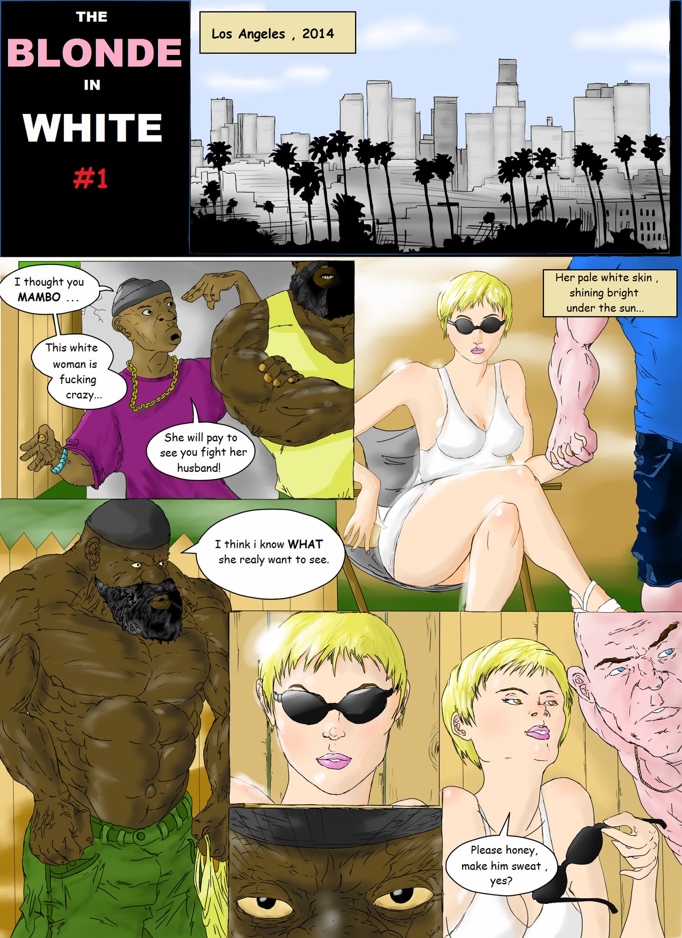 Blonde cartoon girls interracial porn comics