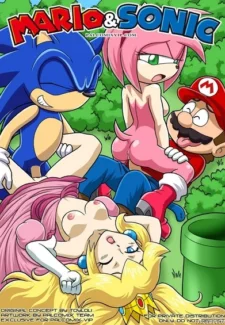 Mario and Sonic- Palcomix