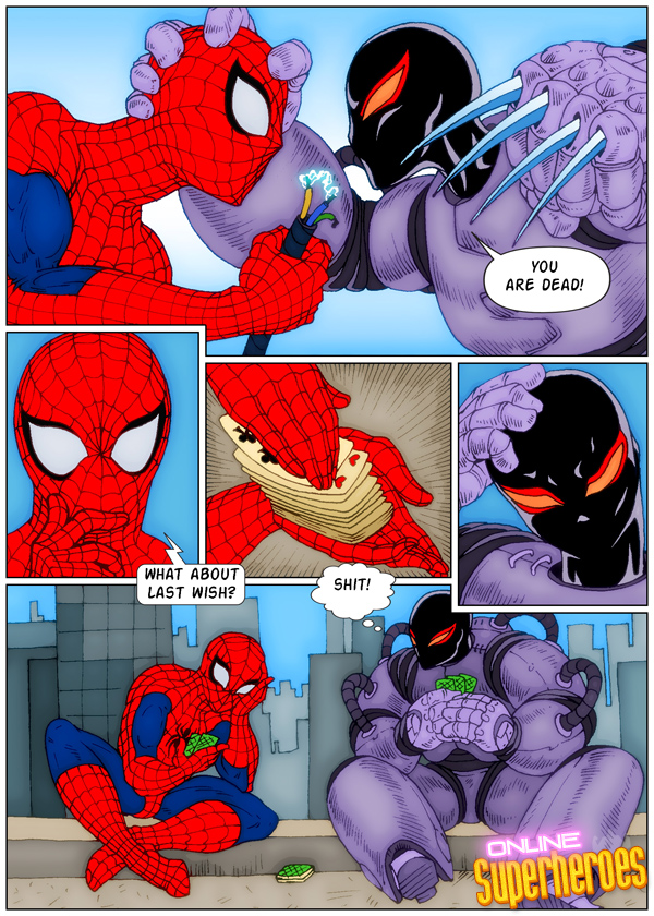 Supervillain Porn - Spider-Man Screws Supervillain- OLSH - Porn Cartoon Comics