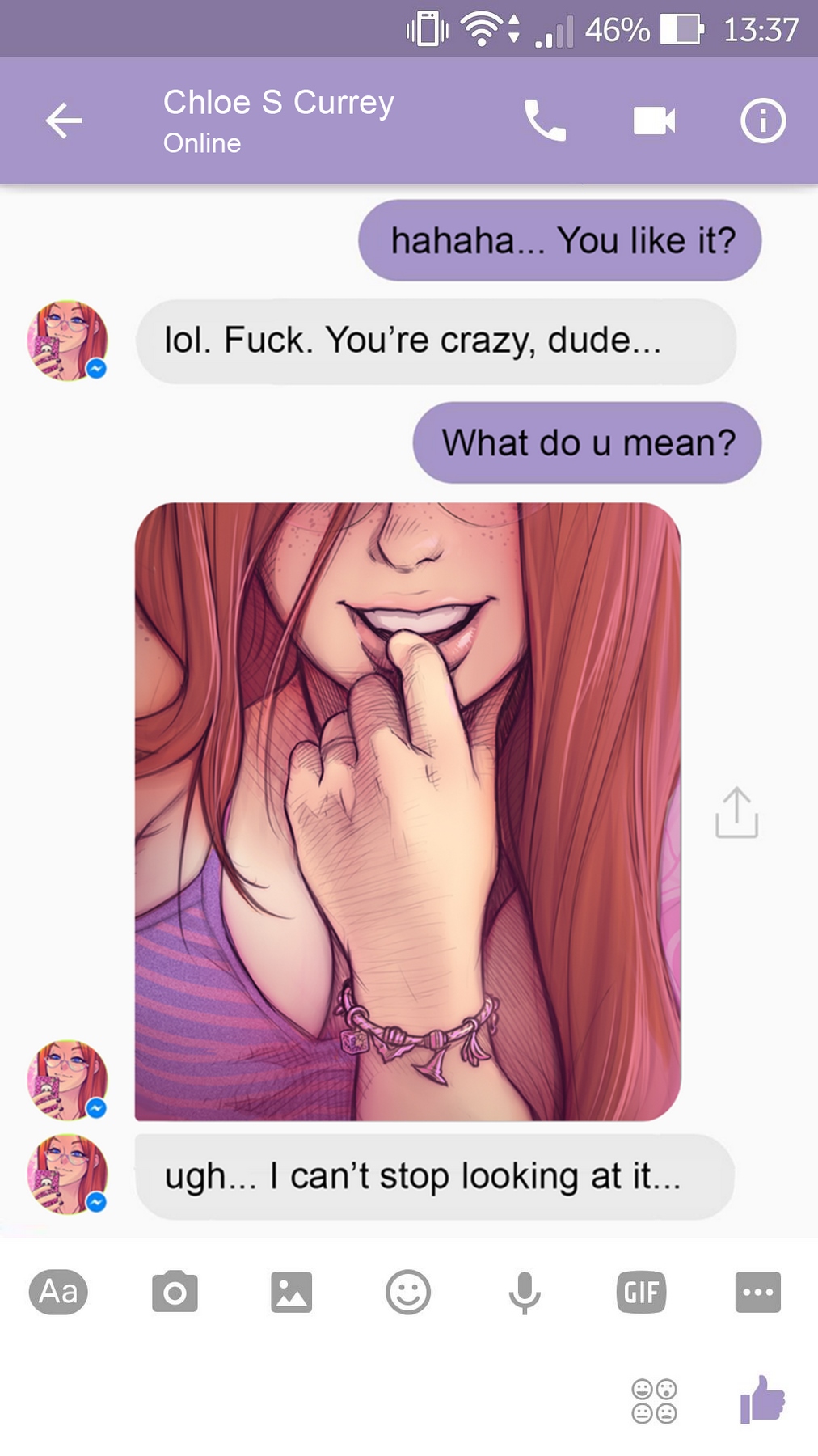 Chat with chloe porn comic