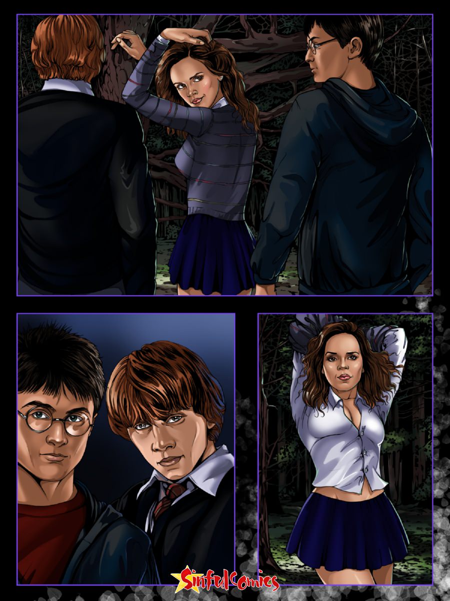 Free Harry Potter Naked Cartoons - Harry Potter- Hermione In A Dark Forest - Porn Cartoon Comics