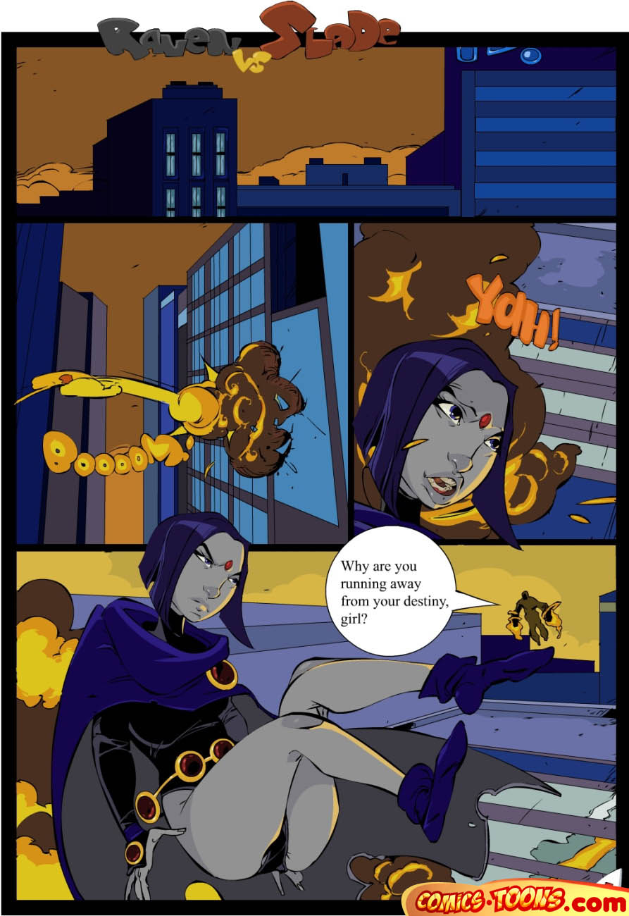 893px x 1300px - Teen Titans- Raven Vs. Slade 2 - Porn Cartoon Comics